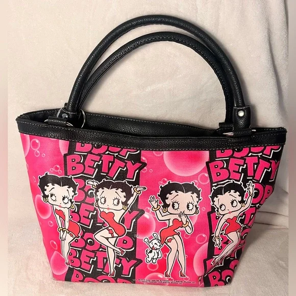 Betty Boop Pink Vintage Hand Bag - Picture 2 of 8
